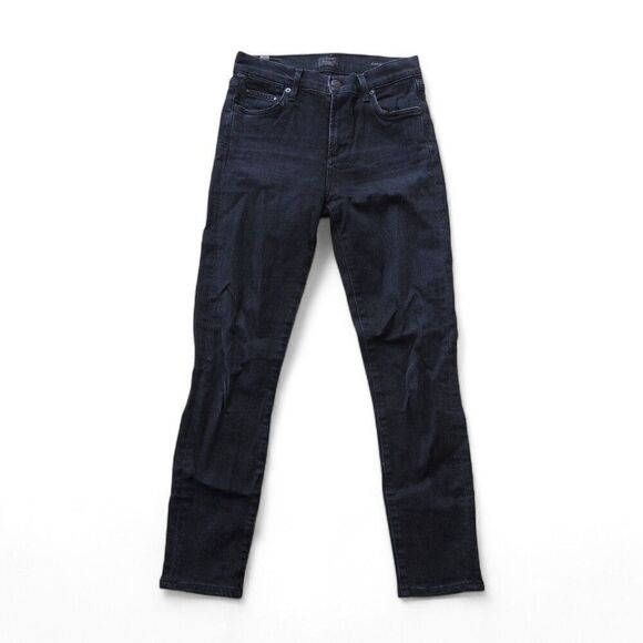 Citizens of Humanity Rocket Crop Midrise Skinny Jeans Dark Wash 25 - Picture 1 of 12